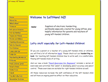 Tablet Screenshot of lefthandnz.com